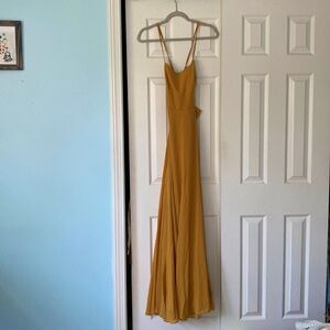 Mustard yellow LuLu dress